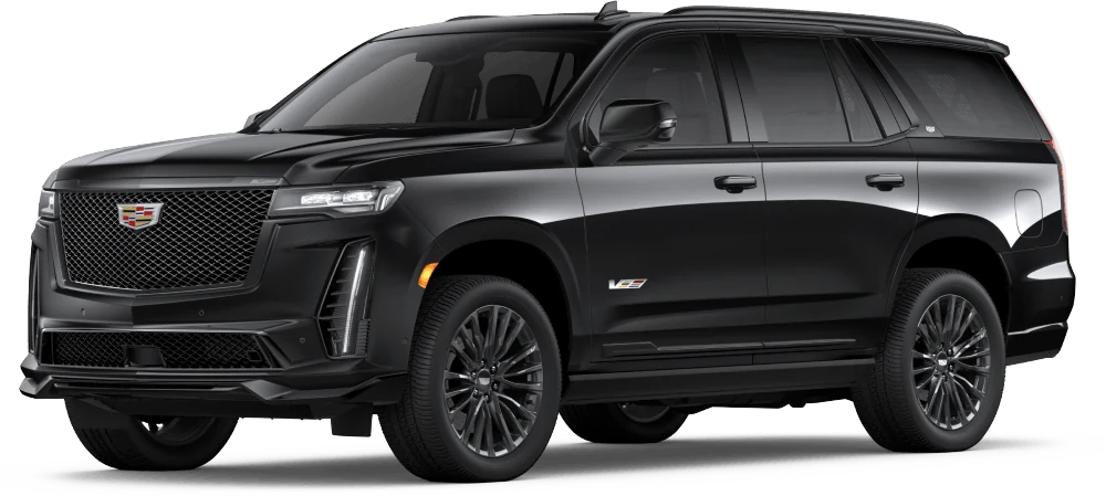 Black Cadillac Escalade luxury SUV