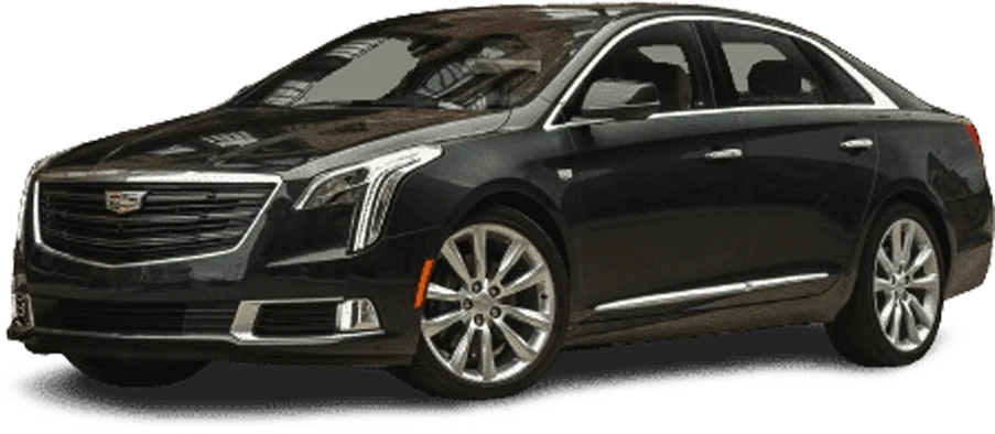 Black Cadillac XTS executive sedan