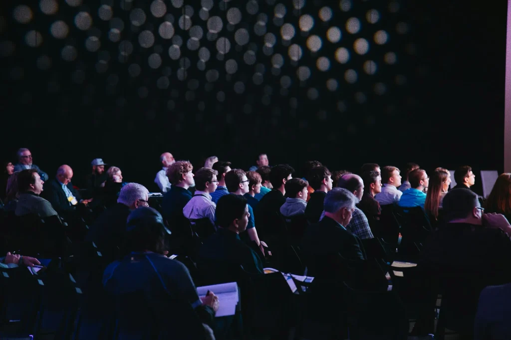 Conference audience for group transportation and meetings in Los Angeles